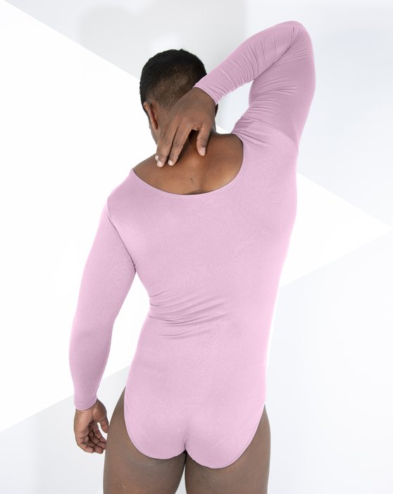 5002 Light Pink M Scoop Neck Leotard